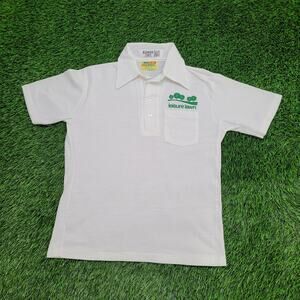 Vintage 80s Leisure-Lawn MOD Polo Shirt S/M 18x24 Crop USA
